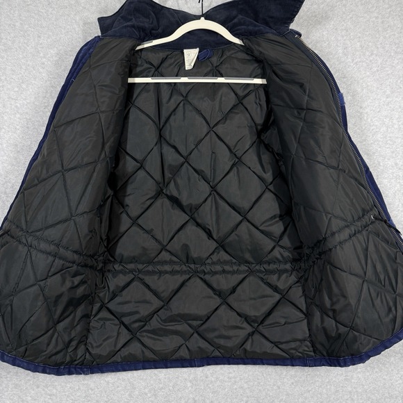 VTG Carhartt Jacket Mens 44 Canvas Arctic Quilt Lined 100‎ Year Hood Face Strap - Picture 6 of 16